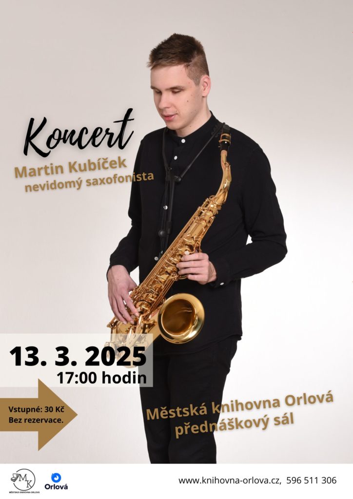 NEVIDOMÝ SAXOFONISTA ZAHRAJE V KNIHOVNĚ