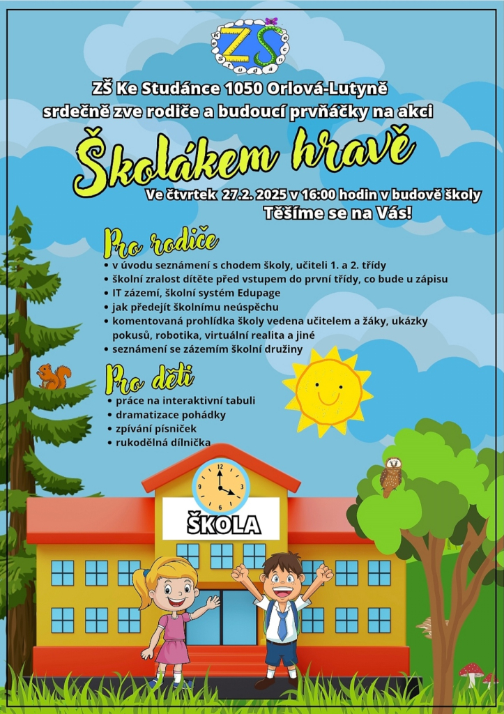 ZŠ Ke studánce - "Školákem hravě"