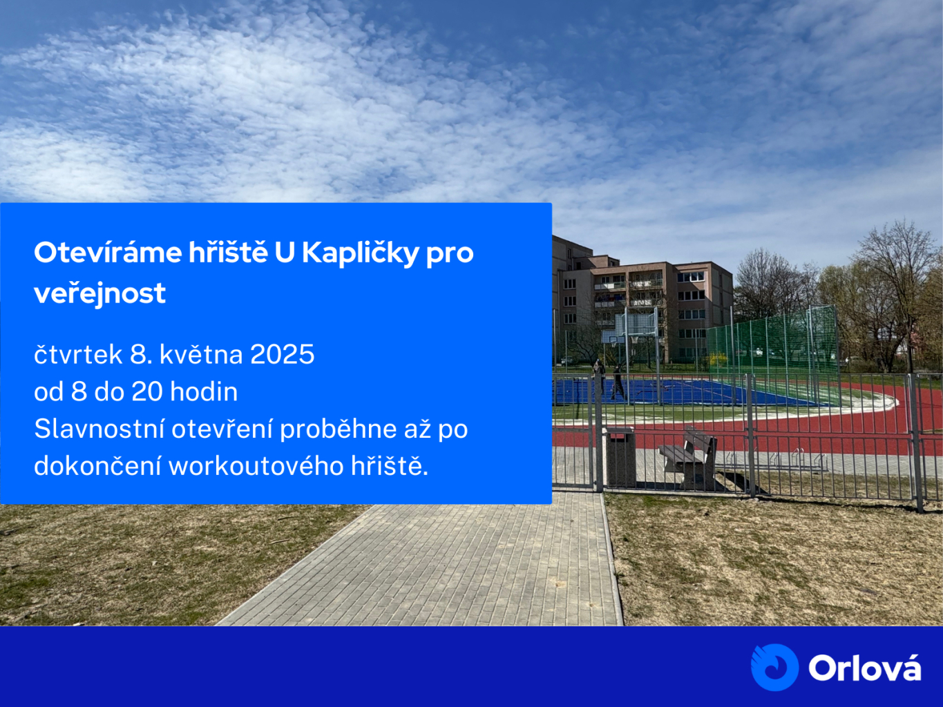 OTEVÍRÁME HŘIŠTĚ U KAPLIČKY PRO VEŘEJNOST