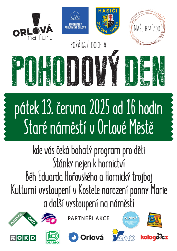 PŘIJĎTE SI V PÁTEK UŽÍT POHODOVÝ DEN