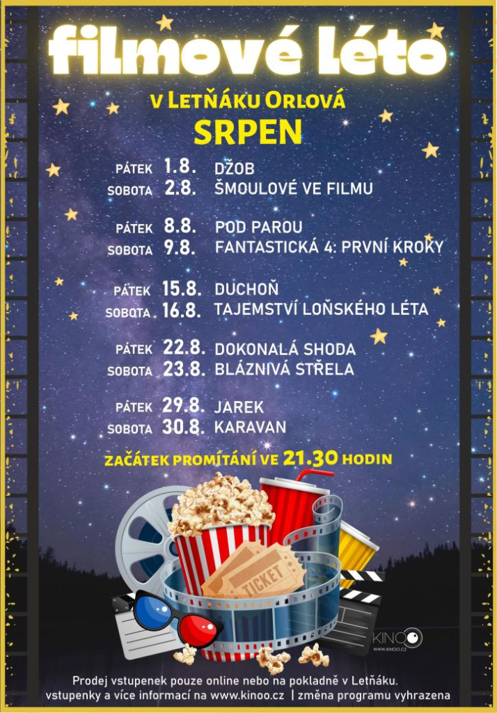 FILMOVÉ LÉTO POKRAČUJE I V SRPNU