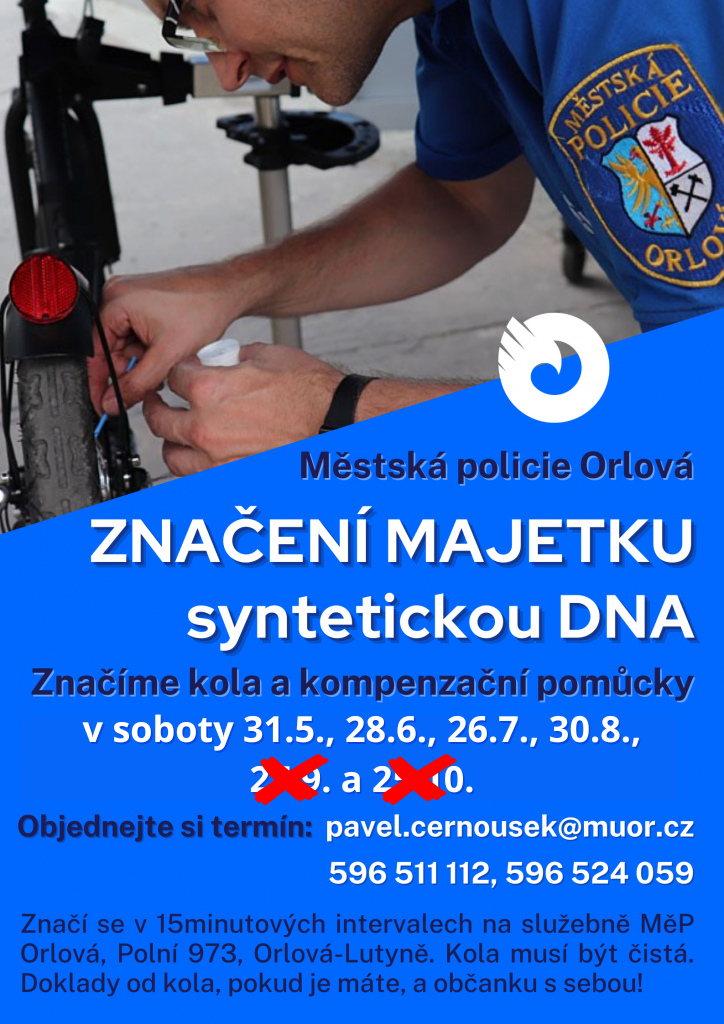 V SRPNU BUDE POSLEDNÍ LETOŠNÍ ZNAČENÍ MAJETKU