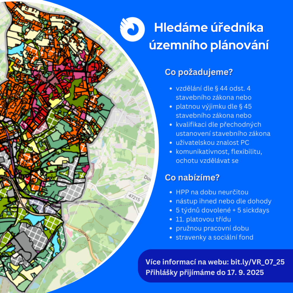 POSILUJEME TÝM ÚZEMNÍHO PLÁNOVÁNÍ