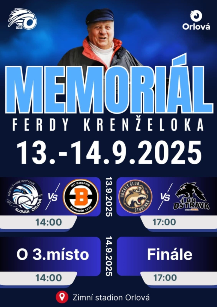 HOKEJOVÝ MEMORIÁL ZAČNE UTKÁNÍM SLOVANU S BOSPOREM