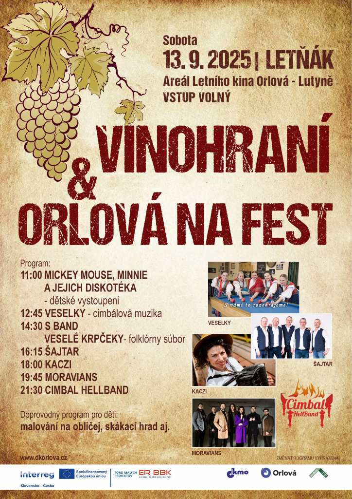 ZÁŘÍ SE V LETŇÁKU PONESE VE ZNAMENÍ VÍNA A FOLKLÓRU