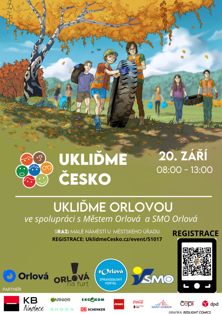 ZA PÁR DNÍ KONČÍ REGISTRACE PRO AKCI UKLIĎME ORLOVOU