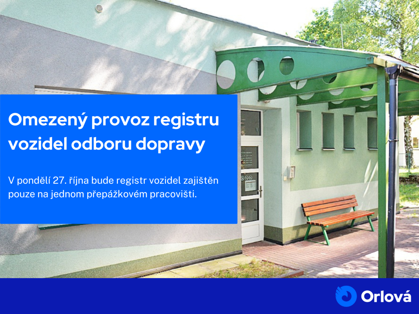 REGISTR VOZIDEL BUDE V PONDĚLÍ ZAJIŠTĚN NA JEDNÉ PŘEPÁŽCE