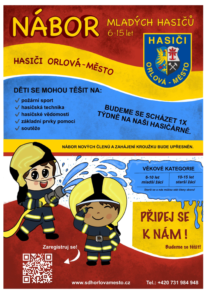 DOBROVOLNÍ HASIČI HLEDAJÍ NOVÉ MLADÉ POSILY!