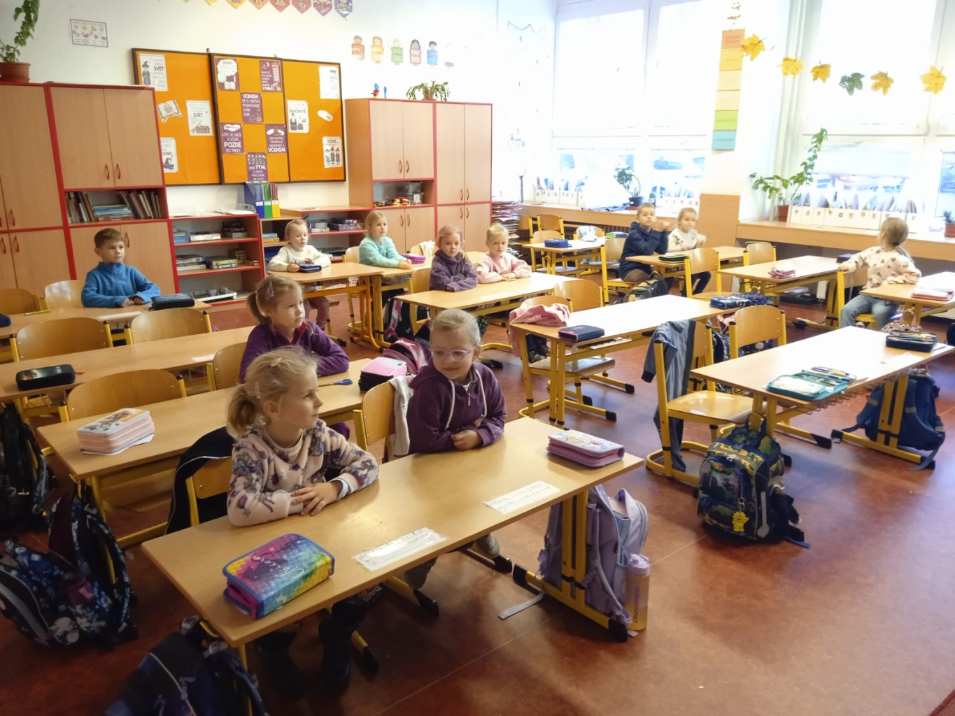 MŠ Na Vyhlídce - Hvězdičky navštívily ZŠ K. Dvořácka