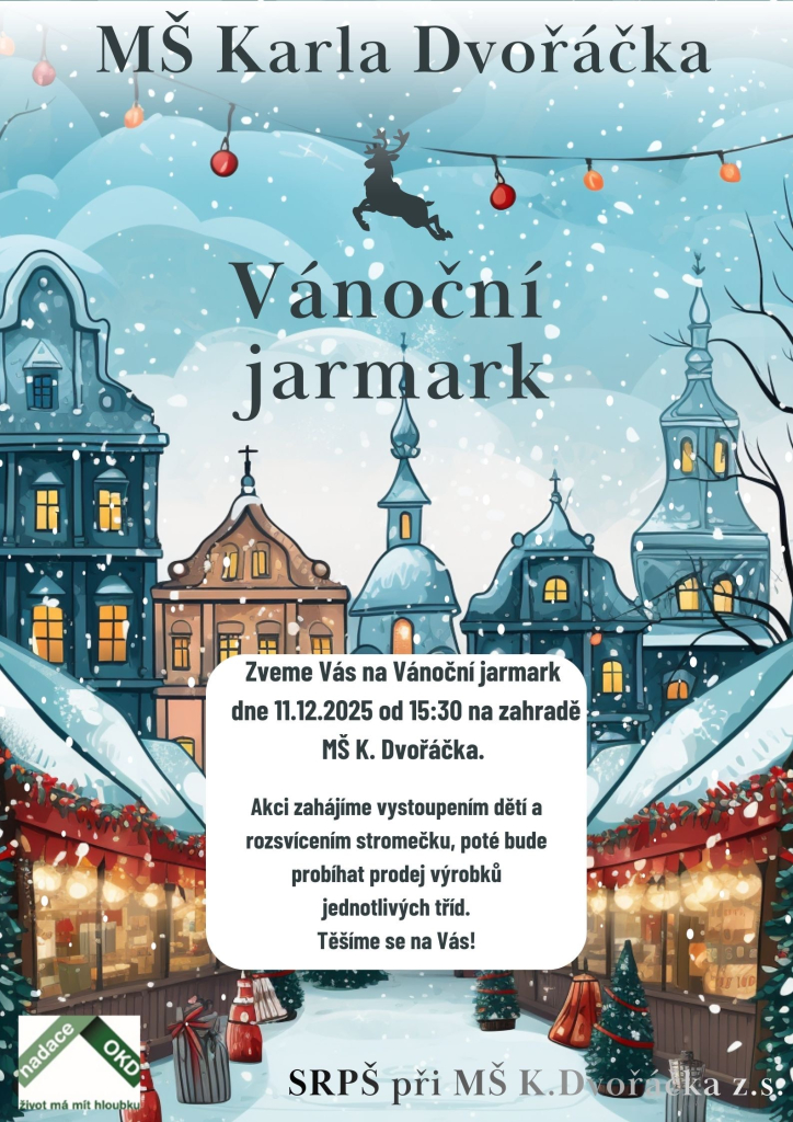 MŠ K. Dvořáčka - Pozvánka na Vánoční jarmark