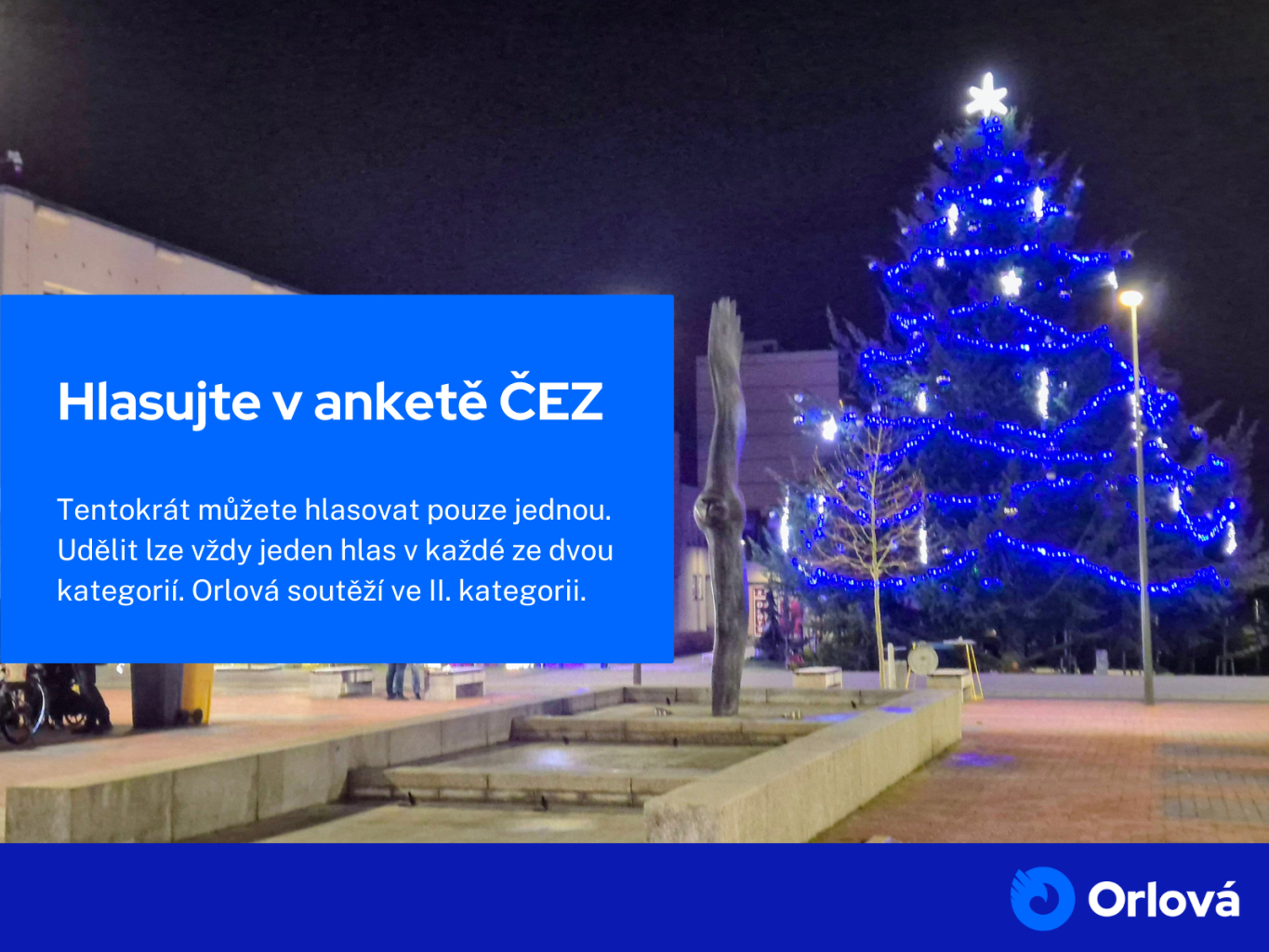 OPĚT HLASUJEME PRO NÁŠ STROMEK, TENTOKRÁT V ANKETĚ ČEZ