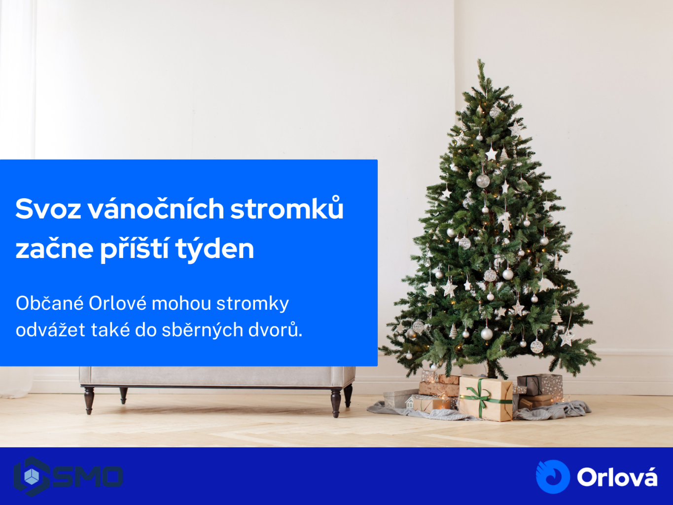 SVOZ VÁNOČNÍCH STROMKŮ ZAHÁJÍ SMO PŘÍŠTÍ TÝDEN