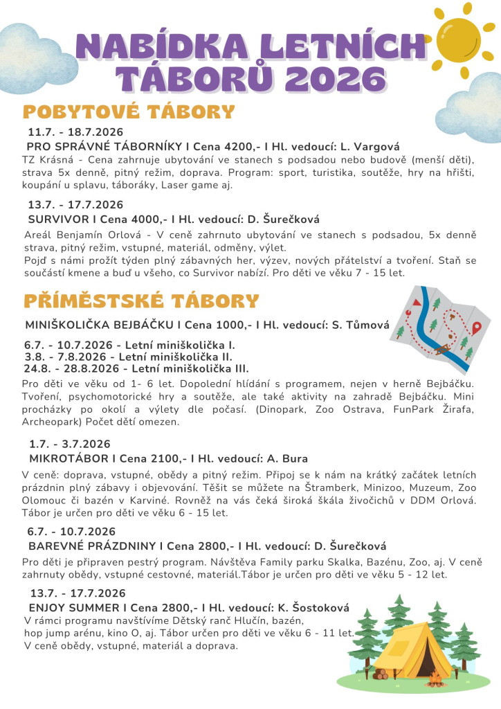 DDM - Nabídka letních táborů