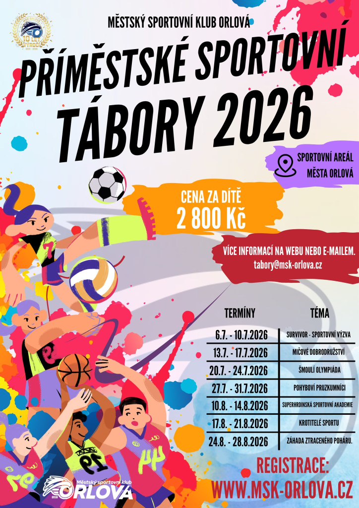 S MĚSTSKÝM SPORTOVNÍM KLUBEM SE DĚTI V LÉTĚ NUDIT NEBUDOU