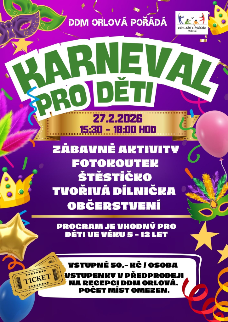 DDM - pozvánka na karneval