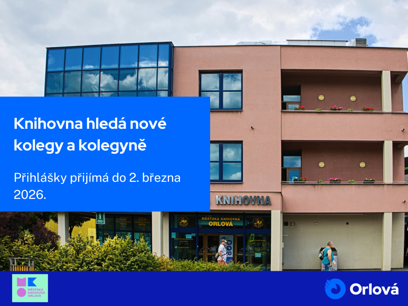 KNIHOVNA HLEDÁ NOVÉ KOLEGY A KOLEGYNĚ