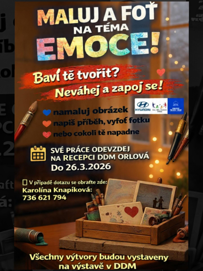 DDM - Maluj a foť na téma EMOCE!