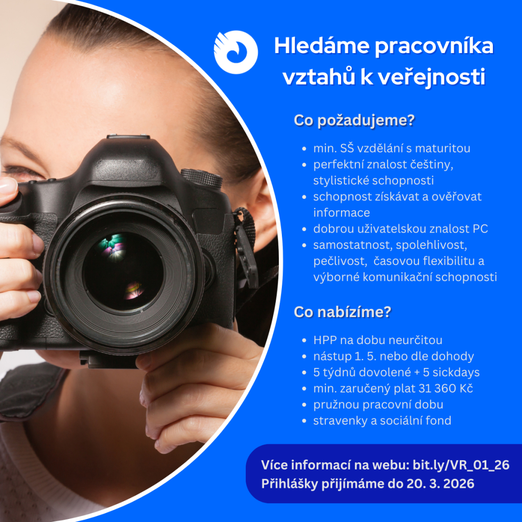 DO NAŠEHO TÝMU HLEDÁME PR PRACOVNÍKA