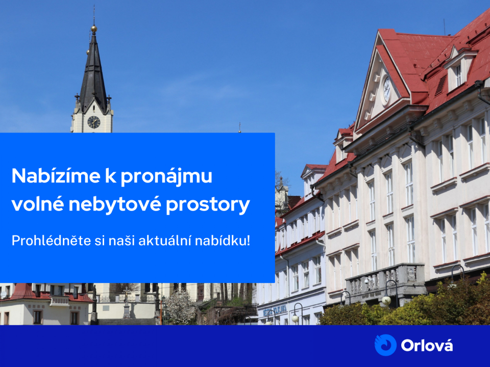 MĚSTO NABÍZÍ K PRONÁJMU VOLNÉ NEBYTOVÉ PROSTORY