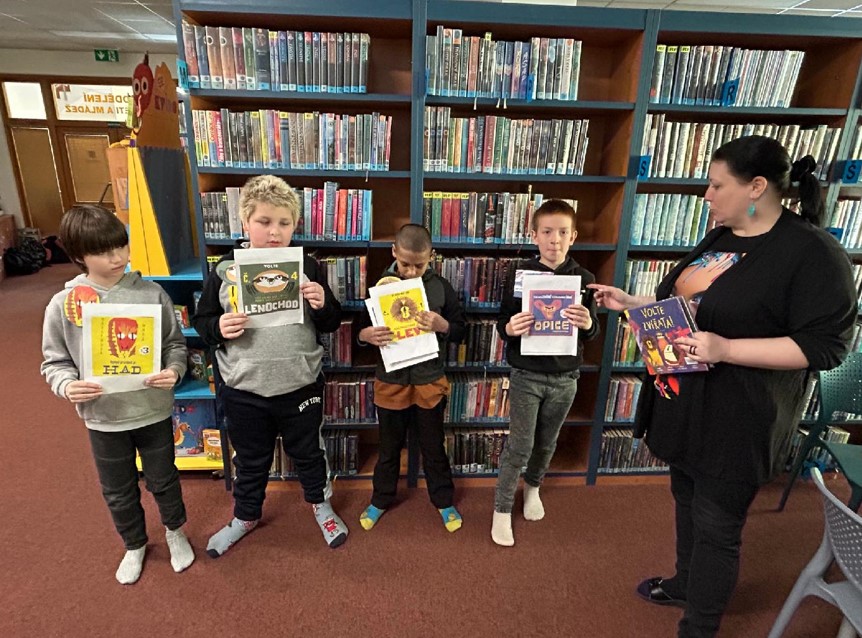 ZŠ Jarní - Beseda žáků IV. A v Městské knihovně Orlová