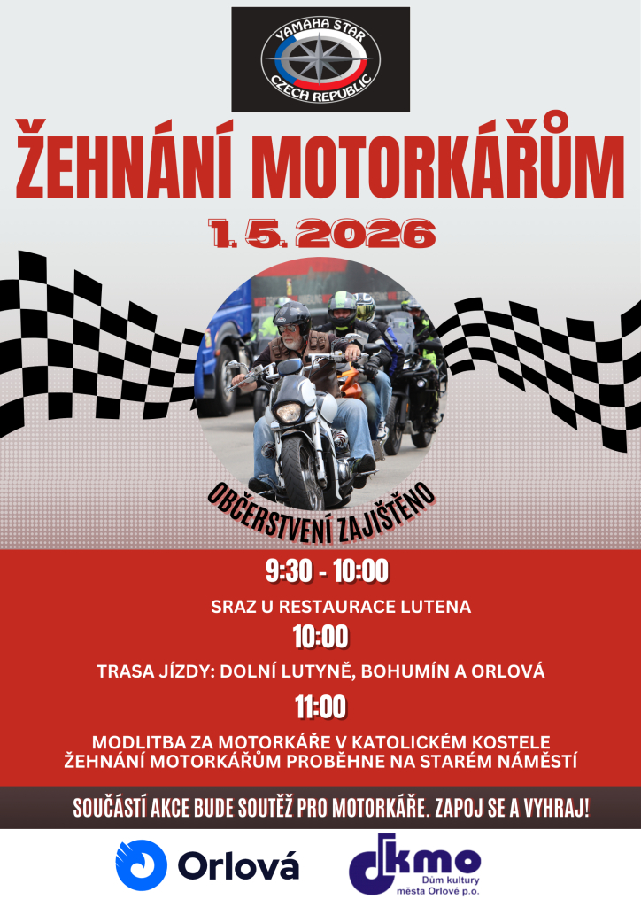 MOTORKÁŘI, PŘIJEĎTE SI PRO POŽEHNÁNÍ!