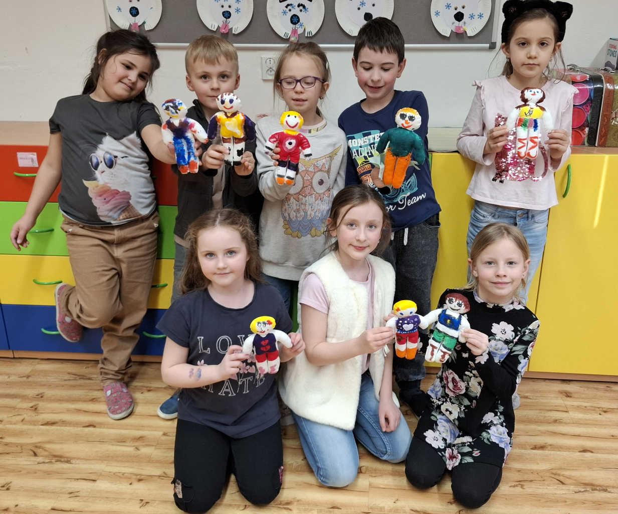 Textilní panenky ve školní družině na Mládí