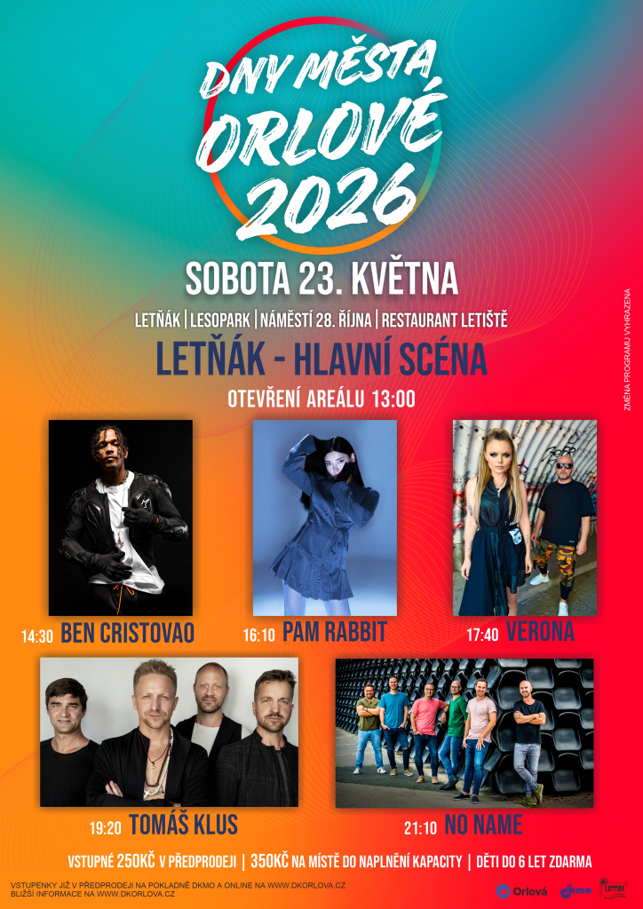 PŘEDSTAVUJEME VÁM NAŠLAPANÝ PROGRAM DNŮ MĚSTA