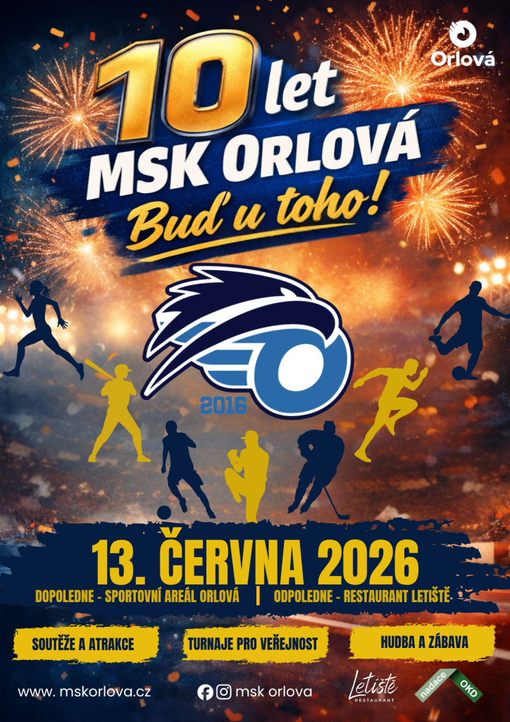 MSK ORLOVÁ SLAVÍ DESÍTKU A CHYSTÁ VELKOU OSLAVU