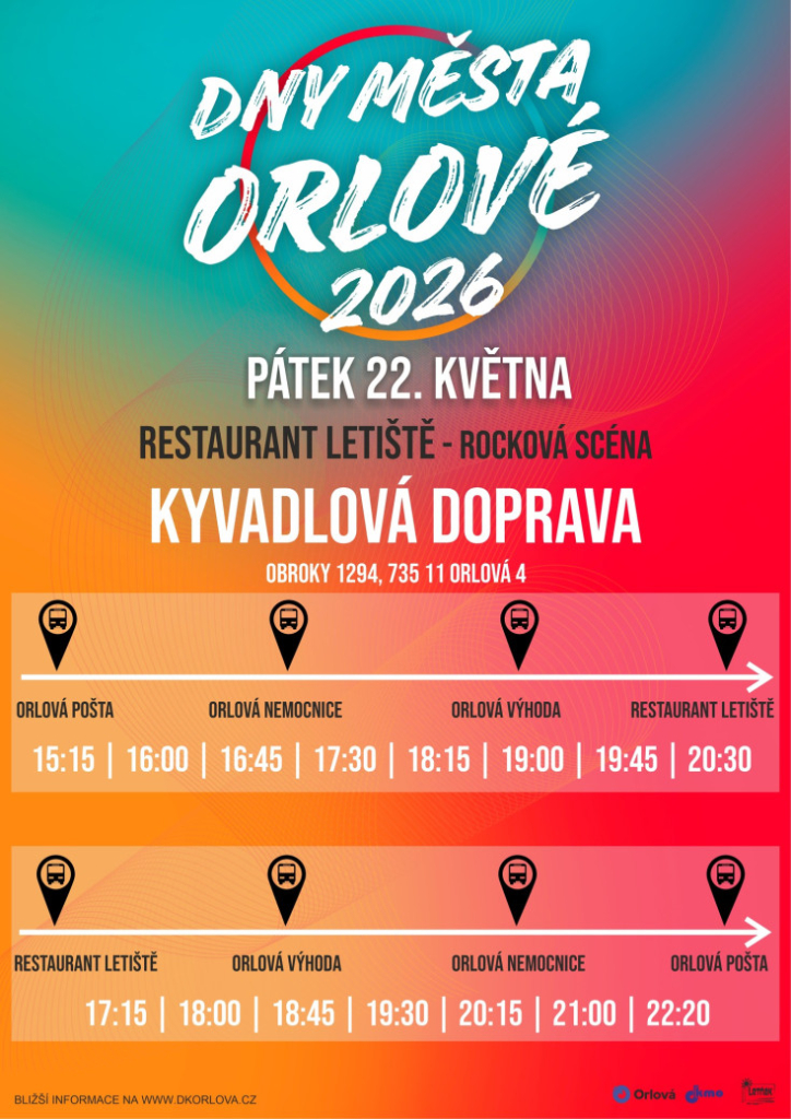 DNES STARTUJÍ DNY MĚSTA ORLOVÉ 2026