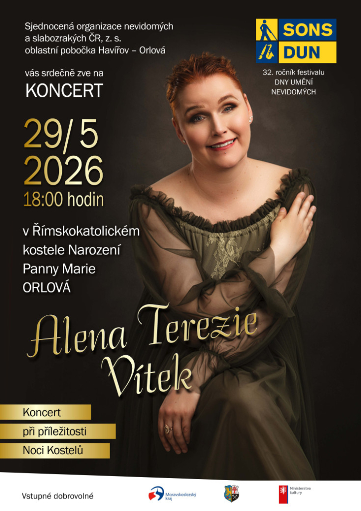 NEVIDOMÁ ZPĚVAČKA ALENA TEREZIE VÍTEK ZAZPÍVÁ V ORLOVÉ