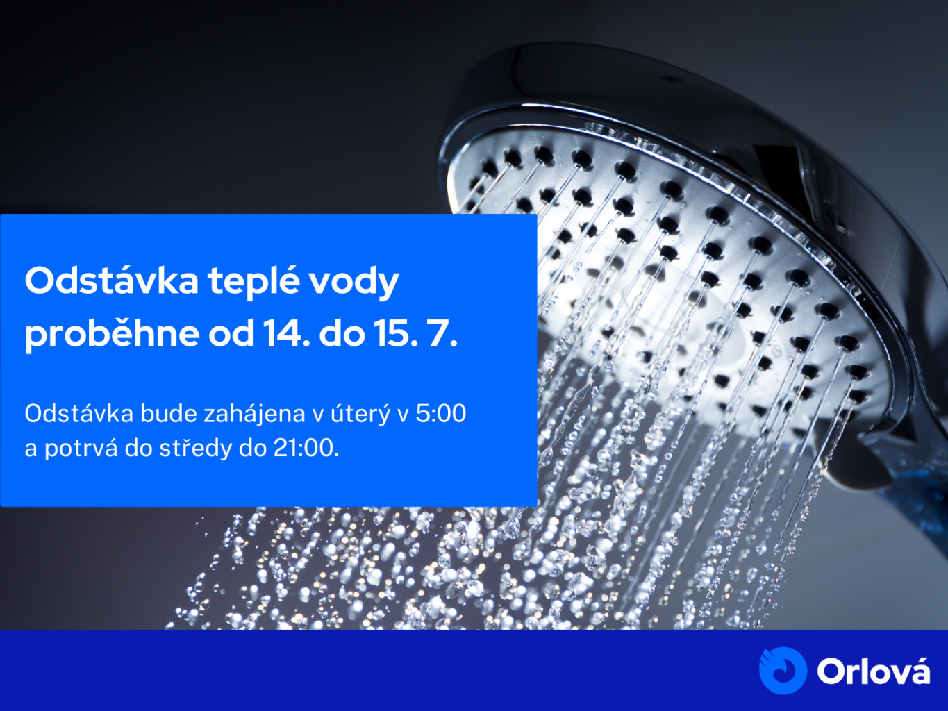 V ČERVENCI NÁS ČEKÁ ODSTÁVKA TEPLÉ VODY