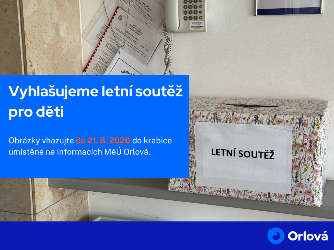 VYHLAŠUJEME LETNÍ SOUTĚŽ PRO DĚTI