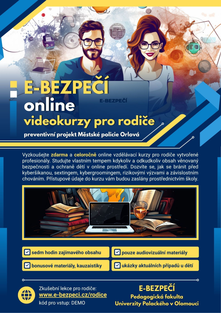 NAUČTE SE CHRÁNIT DĚTI V ONLINE SVĚTĚ DÍKY KURZU E-BEZPEČÍ