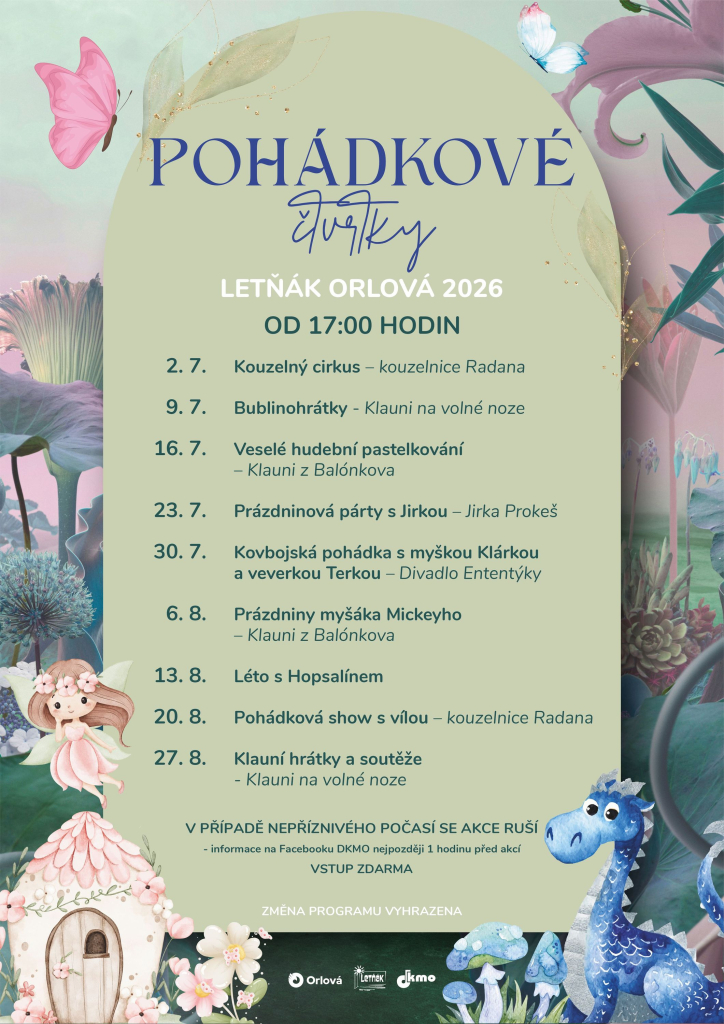 KLAUNI Z BALÓNKOVA POBAVÍ DĚTI V LETŇÁKU