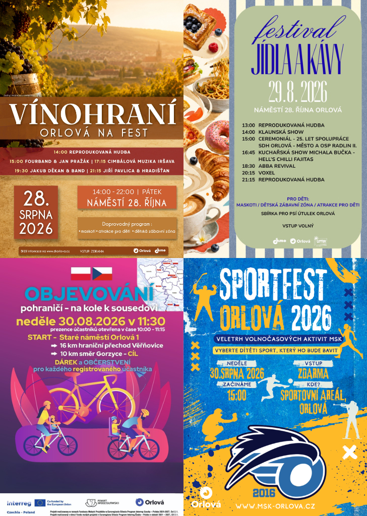 VÍNO, JÍDLO, KÁVA I SPORT. NADCHÁZEJÍCÍ VÍKEND BUDE NABITÝ AKCEMI