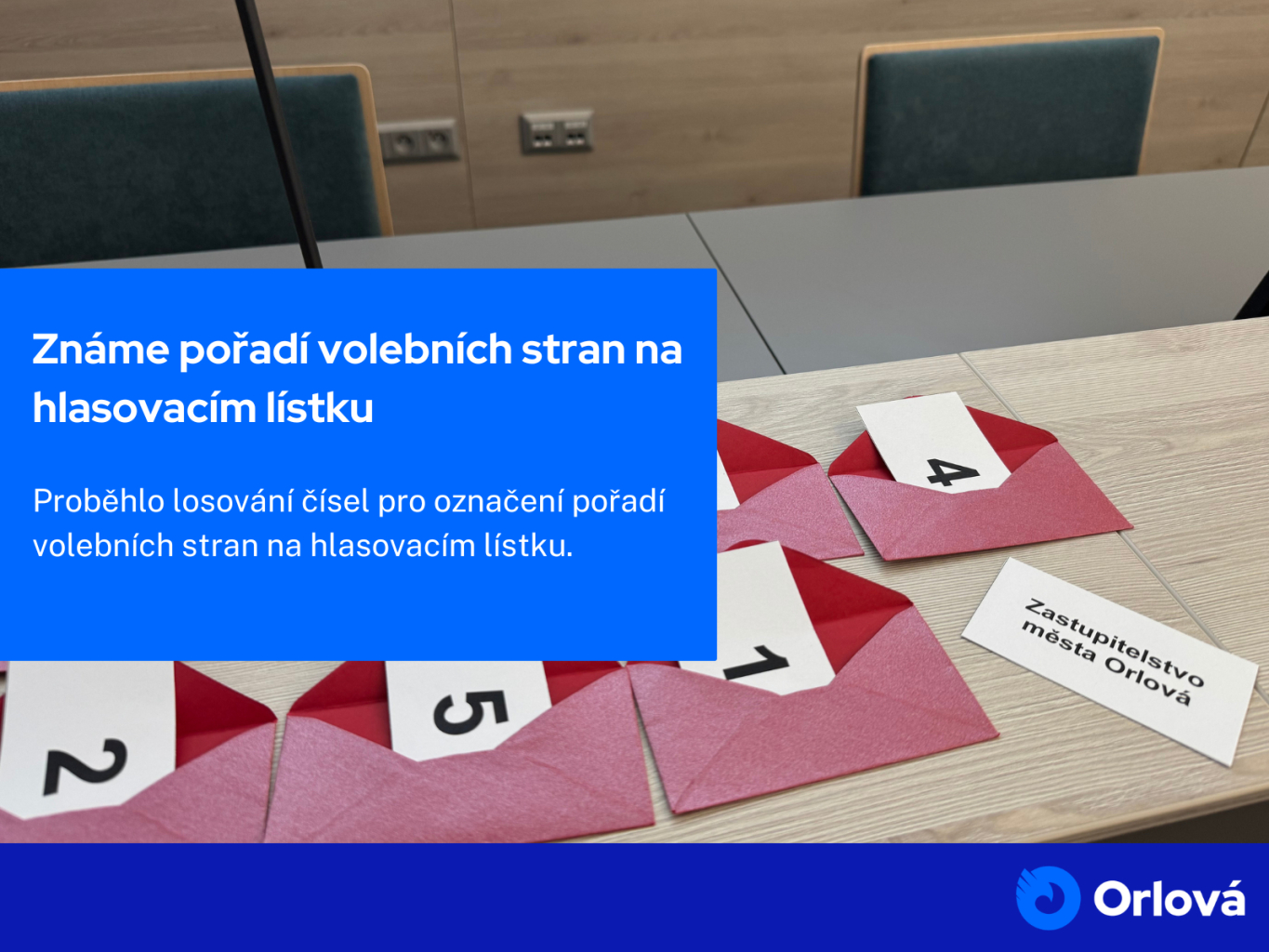 ZNÁME POŘADÍ VOLEBNÍCH STRAN NA HLASOVACÍM LÍSTKU