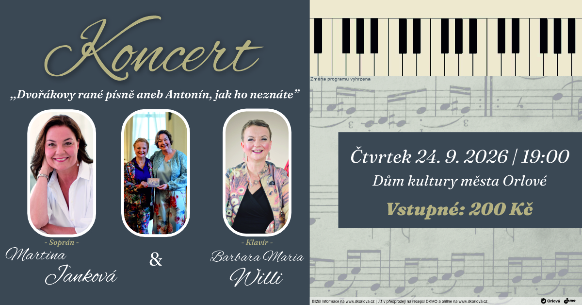 DKMO - Pozvánka na hudební večer "Dvořákovy rané písně, aneb Antonín, jak ho neznáte"
