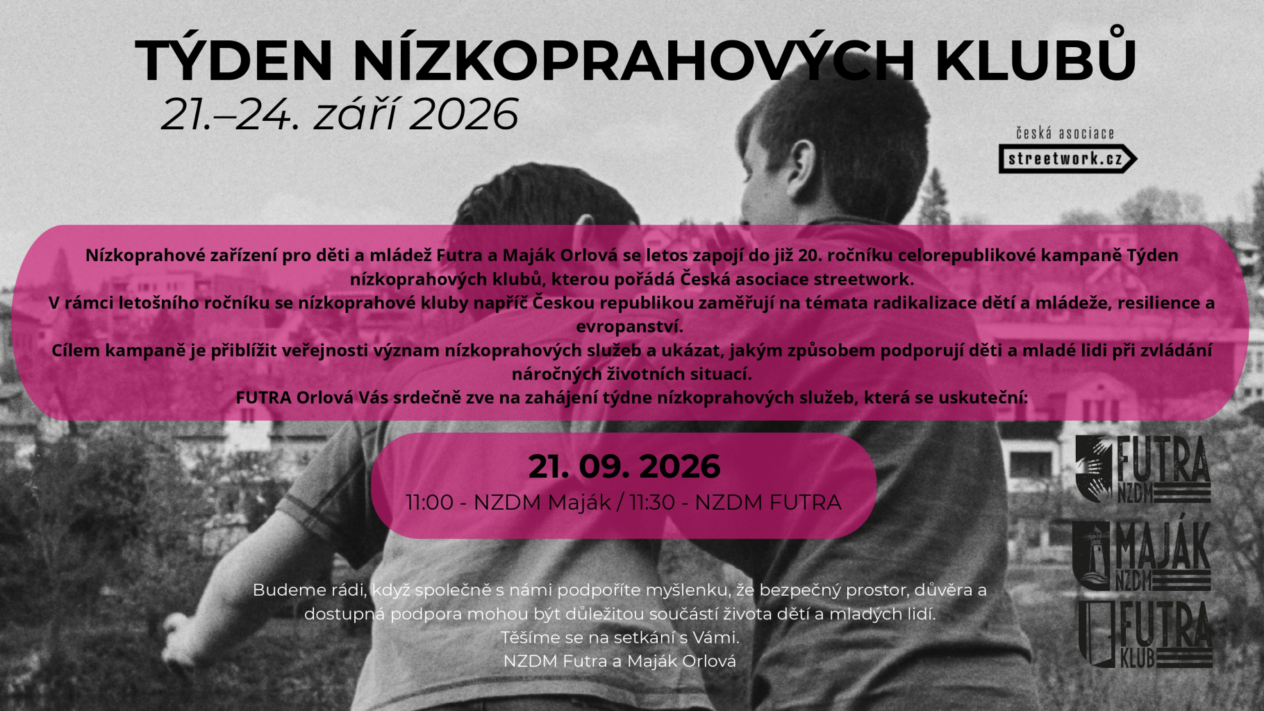 NAVŠTIVTE NÍZKOPRAHOVÉ KLUBY V ORLOVÉ