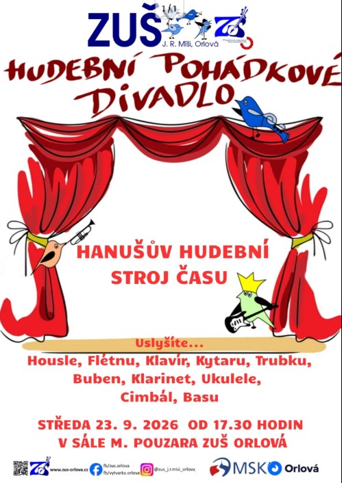 ZUŠ J.R.Míši Orlová - Pozvánka na Hudební divadlo
