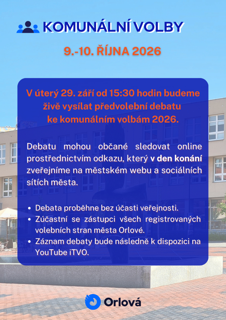 SLEDUJTE ŽIVĚ PŘEDVOLEBNÍ DEBATU