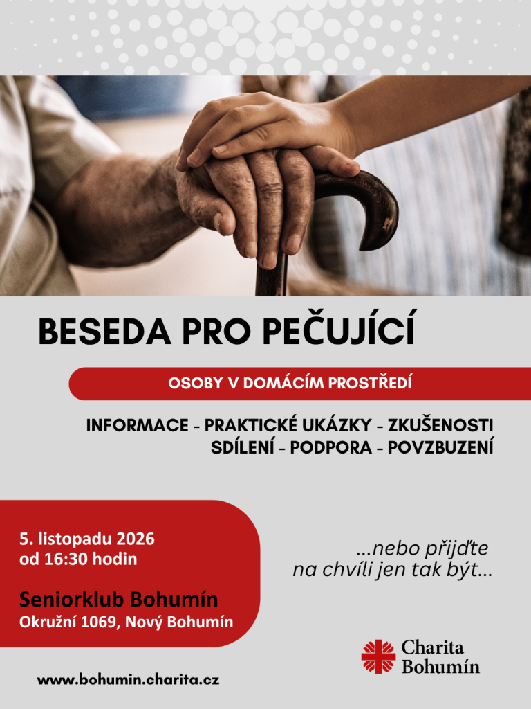 PEČUJETE O BLÍZKÉHO ČLOVĚKA? SDÍLEJTE SVÉ ZKUŠENOSTI