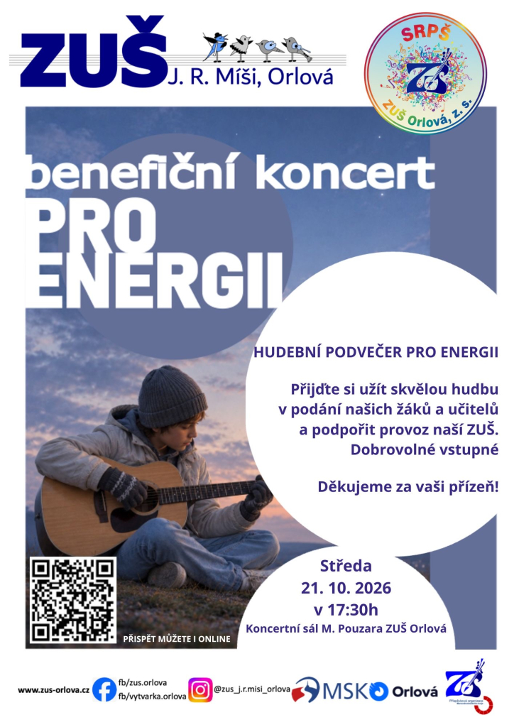 ORLOVSKÁ ZUŠ POŘÁDÁ BENEFIČNÍ KONCERT