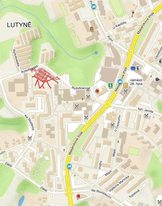 Řešení statické dopravy – vybudování parkovacích míst na ul. Rydultowská v Orlové-Lutyni 