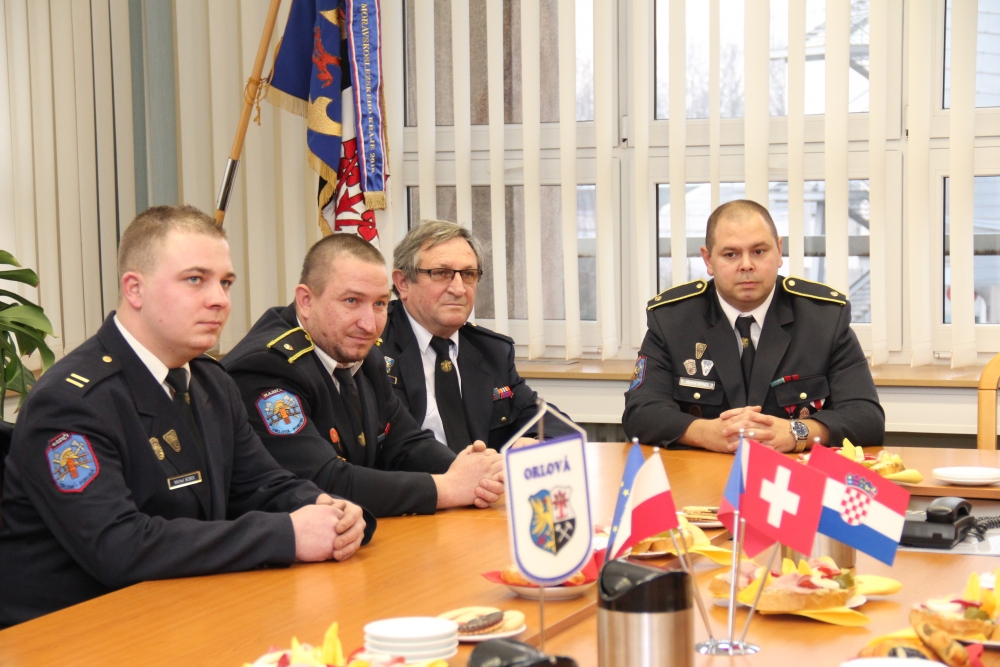 Oceňování hasičů z Orlové-Poruby 