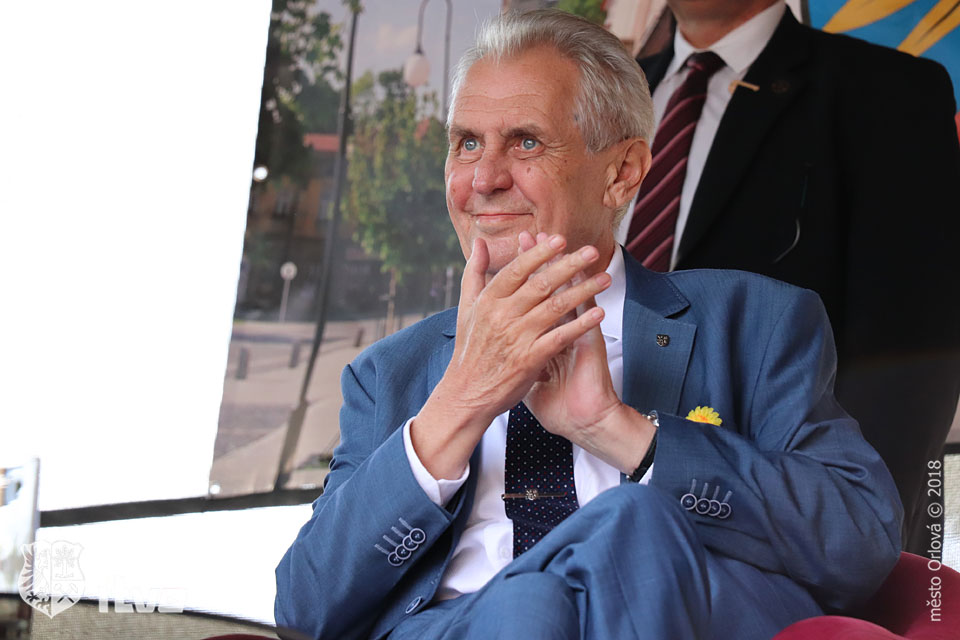 Návštěva prezidenta Miloše Zemana v Orlové 