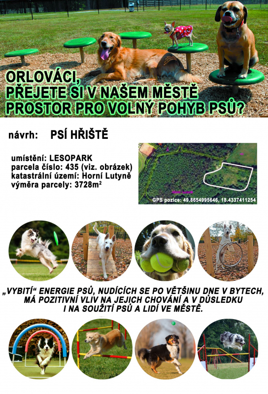 CHCETE V LESOPARKU OPLOCENÉ PSÍ HŘIŠTĚ?